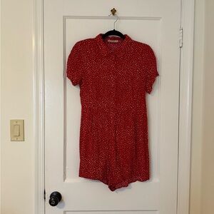 Red Polka Dot Romper
